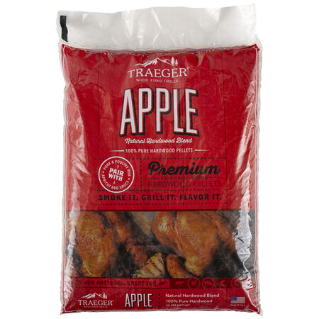 Traeger Premium All Natural Apple BBQ Wood Pellet 20 lb