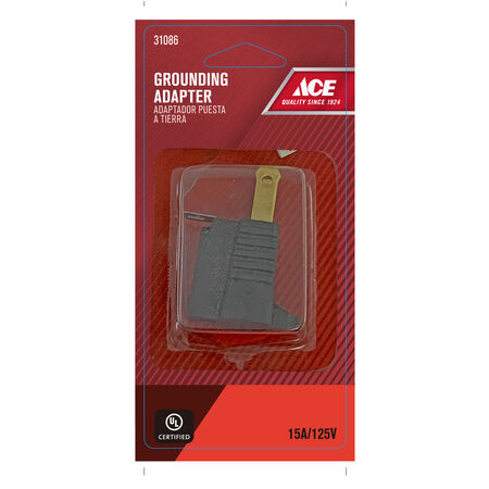 Ace Polarized 1 outlets Grounding Adapter 1 pk