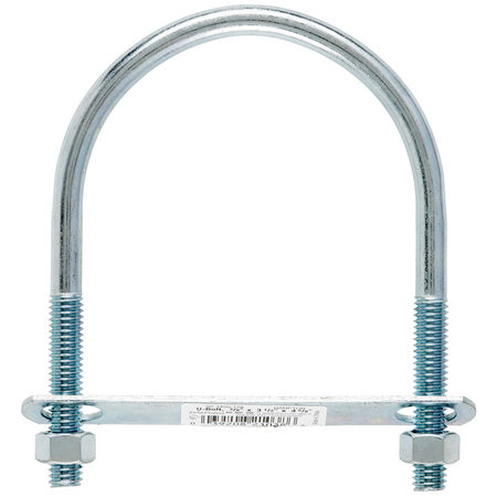 Hampton 3/8 in. X 3-1/2 in. W X 4-5/8 in. L Coarse Zinc-Plated Steel U-Bolt