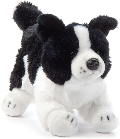 The Petting Zoo Border Collie Dog Stuffed Animal Plushie 12 in.
