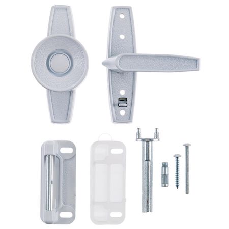 Ace Assorted White Steel Universal Knob Latch 1 pk