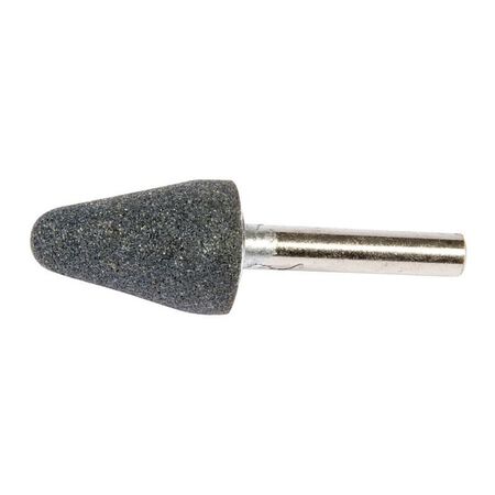 Forney 1-1/8 in. D X 3/4 in. L Aluminum Oxide Stem Mounted Point Cone 38550 rpm 1 pc