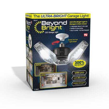 Beyond Bright LED Garage Light Plastic 1 pk