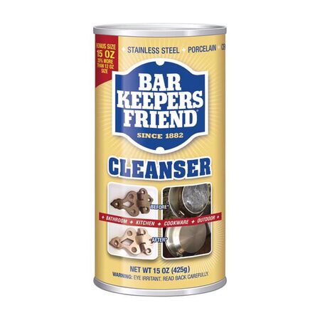 Bar Keeper's Friend No Scent Stainless Steel Cleaner & Polish 15 oz Powder