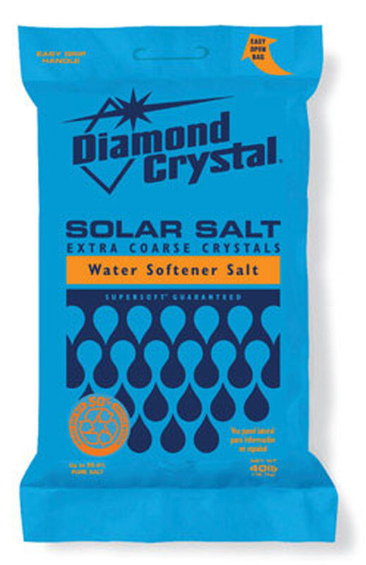 Diamond Crystal Solar Naturals Water Softener Salt Crystal 40 lb