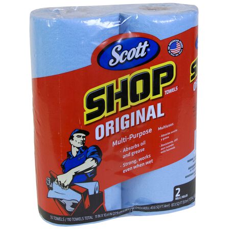 Scott Paper Shop Towels 10.4 in. W x 11 in. L 2 pk