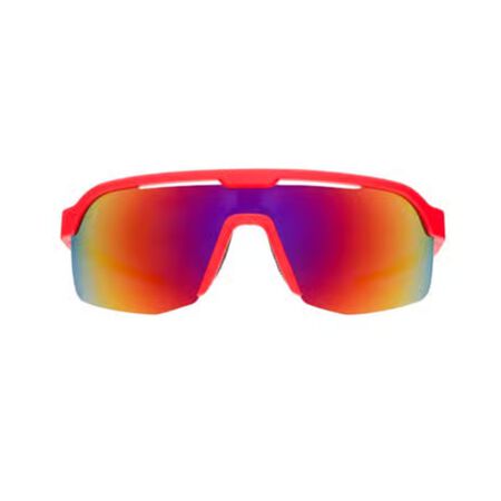 goodr Bolt G - Dante's Shin Splint Inferno Sunglasses Unisex Red Frame Red Lens Polarized