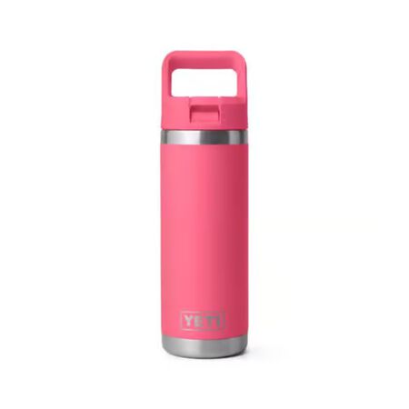 YETI Rambler 18 oz. Tropical Pink BPA Free Bottle Straw Cap Water Bottle