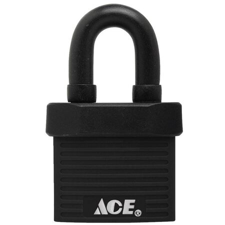 Ace 1-3/8 in. H X 1-1/2 in. W X 13/16 in. L Hardened Steel Single Locking Padlock