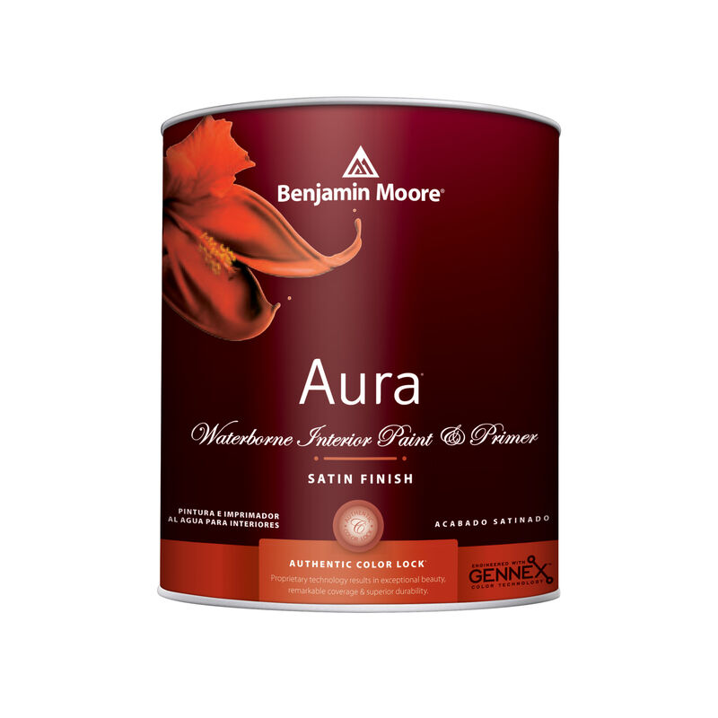 Benjamin Moore Aura Satin Base 1 Paint and Primer Interior 1 qt Stine