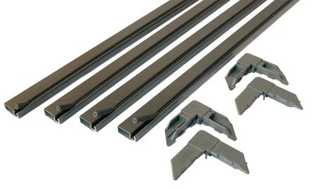 Prime-Line Bronze Aluminum 5/16 in. W X 3/4 in. L Screen Frame Kit 1 pk Prime-Line Bronze Aluminum 5/16 in. W X 3/4 in. L Screen Frame Kit 1 pk