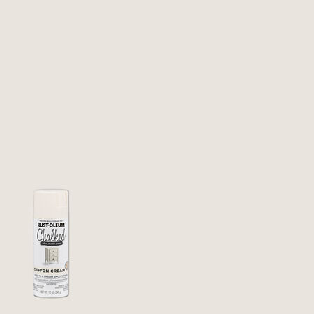 Rust-Oleum Chalked Ultra Matte Chiffon Cream Oil-Based Acrylic Sprayable Chalk Paint 12 oz