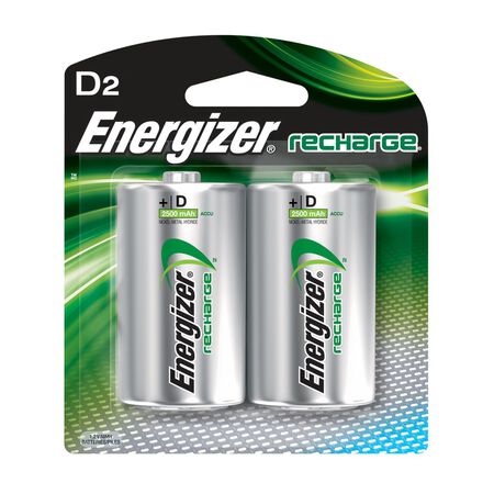 Energizer NiMH D 1.2 volts Rechargeable Batteries NH50BP-2R2