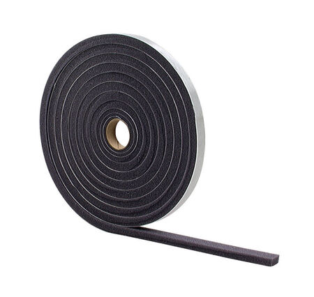 M-D Gray Foam Weather Stripping Tape For Doors and Windows 17 ft. L X 1/2 in.