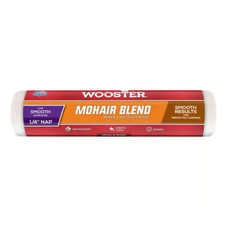 Wooster Mohair Blend 9 in. W X 1/4 in. Regular Paint Roller Cover 1 Pack