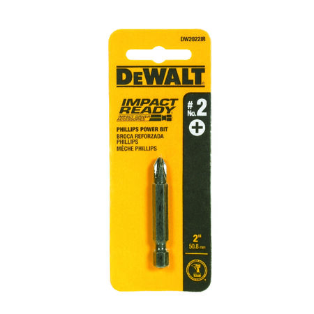 DeWalt FlexTorq Phillips #2 X 2 in. L Screwdriver Bit Steel 1 pc