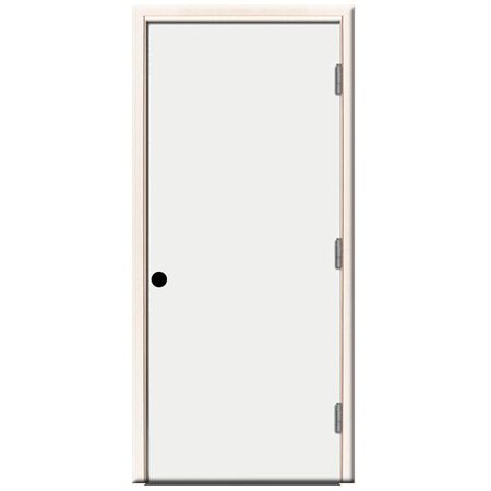 Steel Prehung Front Door Right Hand - 36 In x 80 In
