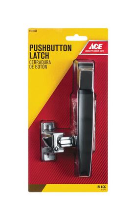 Ace Bare Steel Push Button Latch 1 pk
