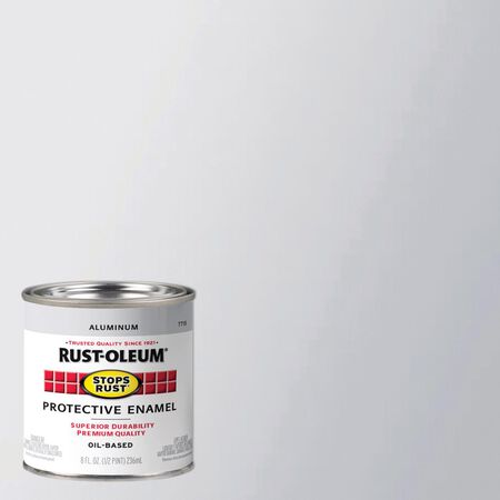 Rust-Oleum Stops Rust Gloss Aluminum Protective Enamel 0.5 pt
