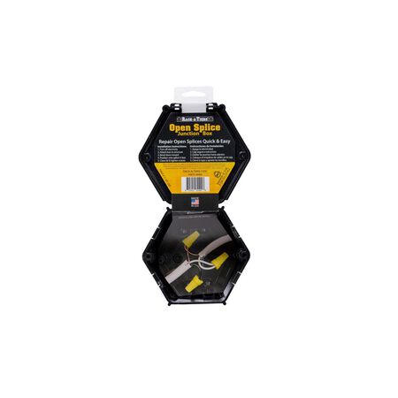 Pro Design Open Splice Old Work 25.8 cu in Octagon Plastic 4 gang Junction Box Black