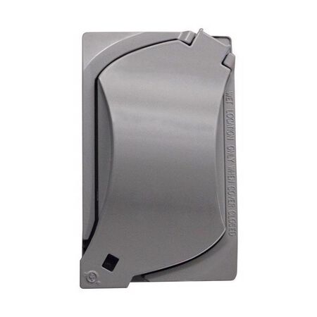 Sigma Engineered Solutions Rectangle Metal 1 gang 4.57 in. H X 2.81 in. W Universal Cover