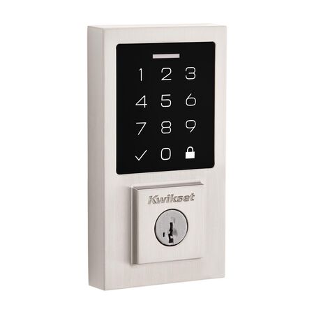 Kwikset 270 SmartCode Satin Nickel Metal Electronic Touch Pad Deadbolt