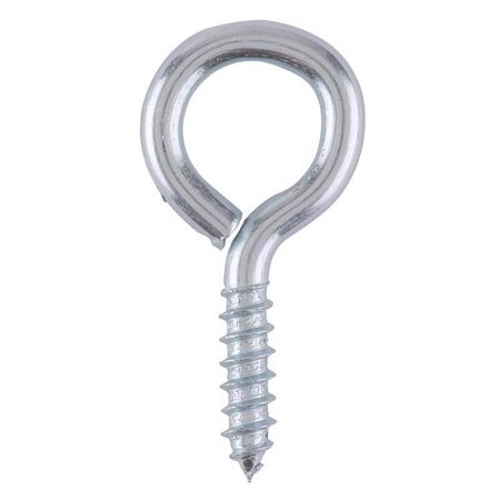 Ace 5/32 in. D X 1-5/16 in. L Zinc-Plated Steel Screw Eye 55 lb. cap. 8 pk