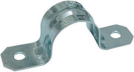 Gampak 1-1/4 in. Stamped Steel and Zinc Plated Conduit Strap 1 pk