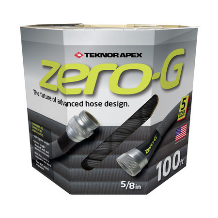 Teknor Apex Zero-G 5/8 in. D X 100 ft. L Light Duty Commercial Grade Expandable Garden Hose Black