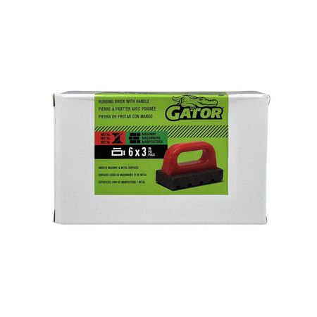 Gator 6 in. L Silicon Carbide Rubbing Brick 1 pc