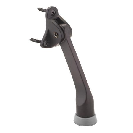 Ace 4 in. W Metal Oil Rubbed Bronze Bronze Kick-Down Door Holder Mounts to door and wall 0 in.