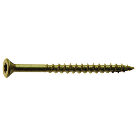 Grip-Rite PrimeGuard Plus No. 9 wire X 3 in. L Gold Star Flat Head Deck Screws 5 lb