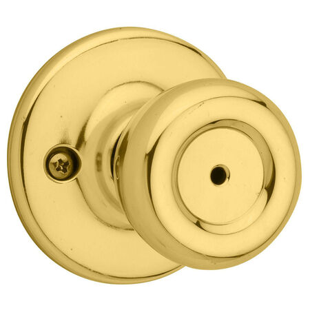 Kwikset Tylo Tylo Polished Brass Privacy Knob Left or Right Handed