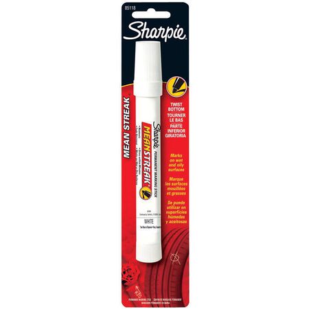 Sharpie Mean Streak White Bold Tip Permanent Marking Stick 1 pk