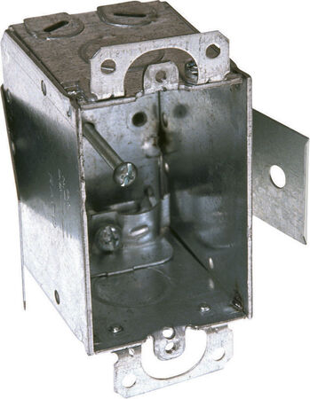 Raco 12.5 cu in Rectangle Steel 1 gang Switch Box Gray