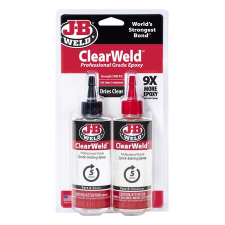 J-B Weld Clear Weld High Strength Clear Epoxy 8 oz