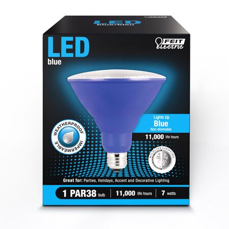 Feit PAR38 E26 (Medium) LED Bulb Blue 40 Watt Equivalence 1 pk