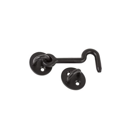 National Hardware Privacy Oil Rubbed Bronze Hook and Eye Closure 4 in. L Steel