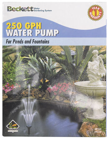 Beckett Plastic Pond and Fountain Pump 5/8 in. W 250 gph