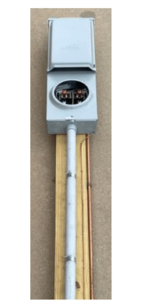 Utility pole Temporary Underground Service 4 x 6 x 10'