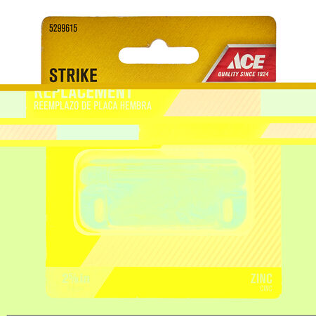 Ace Zinc-Plated Silver Aluminum Screen/Storm Door Strike 1 pk