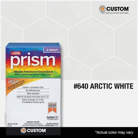 Custom Building Products Prism Arctic White 17 lb. Ultimate Performance Rapid Setting Grout