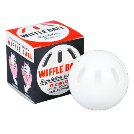 Wiffle Plastic Baseball White Plastic