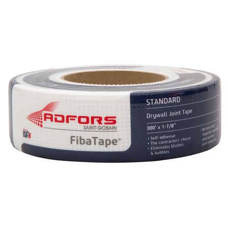 Adfors Fiba Tape 300 ft. L X 1-7/8 in. W Fiberglass Mesh White Self Adhesive Drywall Joint Tape