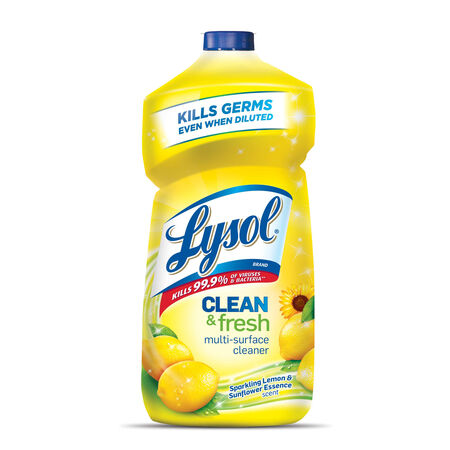 Lysol Clean and Fresh Lemon and Sunflower Scent Multi-Purpose Cleaner 40 oz 1 pk