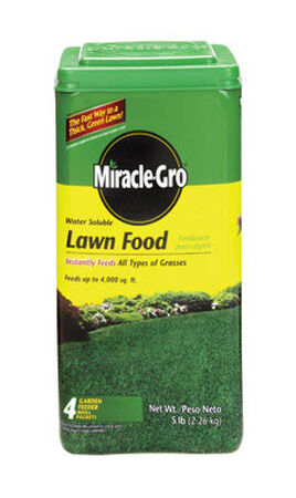 Miracle-Gro Lawn Food All Seasons Turfgrass 4000 sq. ft. Powder 36-0-6