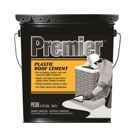 Premier Asphalt Plastic Roof Cement 4.75 gal. Black