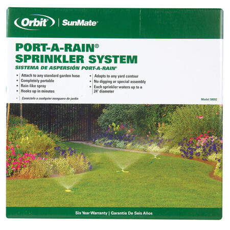 Orbit Port-A-Rain Plastic Stationary Sprinkler 2827 sq. ft.
