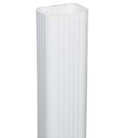 Vinyl gutter downspout white 10'
