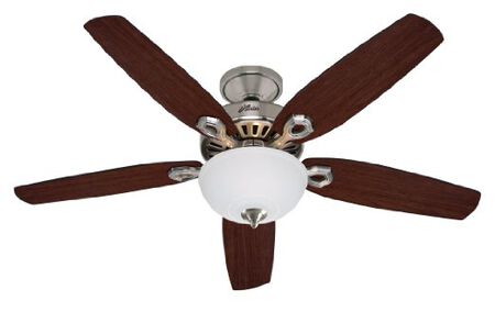 Hunter Fan Builder Deluxe Ceiling Fan 52 in. W Brushed Nickel